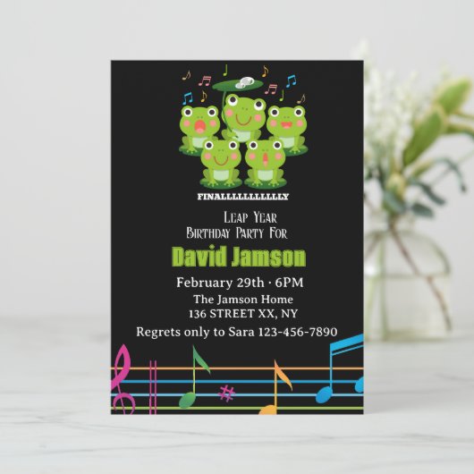 Feb 29th Leap Day, het is mijn verjaardag schrikke Kaart (Staand voorkant)