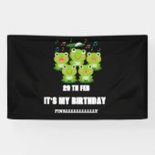 Feb 29th Leap Day, het is mijn verjaardag schrikke Spandoek (Horizontaal)