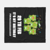 Feb 29th Leap Day,het is mijn verjaardag schrikkel Fleece Deken (Voorkant (Horizontaal))