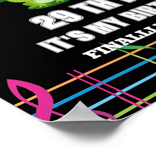 Feb 29th Leap Day,het is mijn verjaardag schrikkel Poster (Hoek)