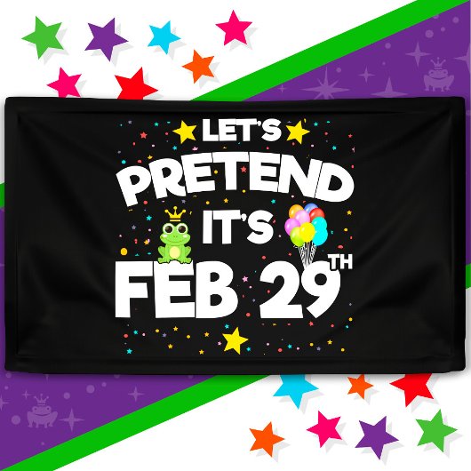 Feb 29th Leap Day Laten we doen alsof schrikkeljaa Spandoek