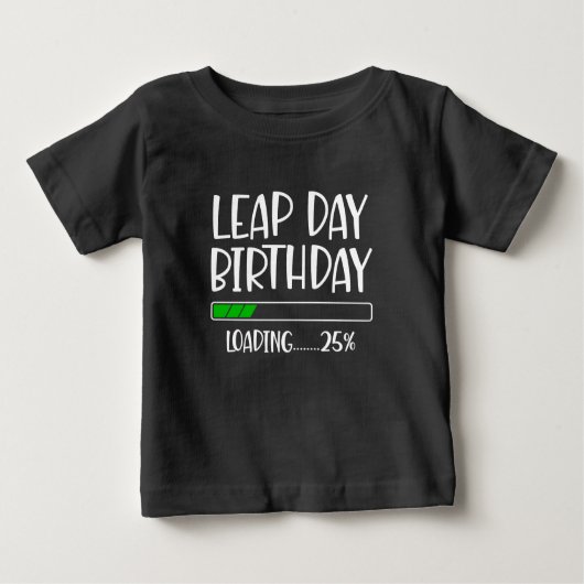 Feb 29th Leap Day Verjaardag 25% Loading Leap Jaar (Voorkant)