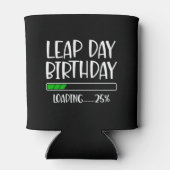 Feb 29th Leap Day Verjaardag 25% Loading Leap Jaar Blikjeskoeler (Achterkant)