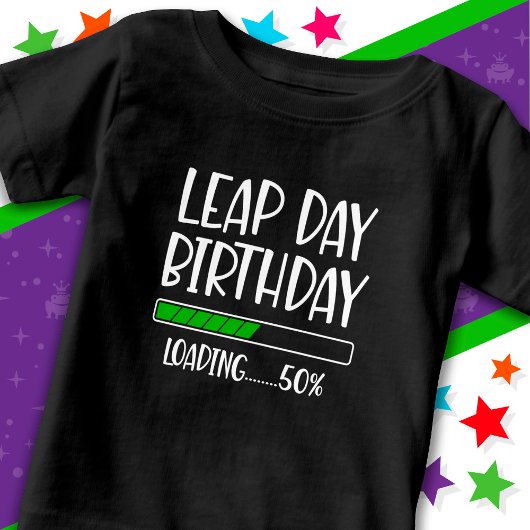 Feb 29th Leap Day Verjaardag 50% Lading Leap Jaar