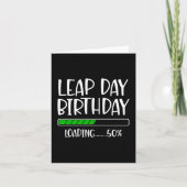 Feb 29th Leap Day Verjaardag 50% Lading Leap Jaar Kaart (Voorkant)