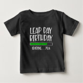 Feb 29th Leap Day Verjaardag 75% Loading Leap Jaar (Voorkant)