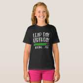 Feb 29th Leap Day Verjaardag 75% Loading Leap Jaar T-shirt (Voorkant volledig)