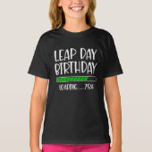 Feb 29th Leap Day Verjaardag 75% Loading Leap Jaar T-shirt (Voorkant)