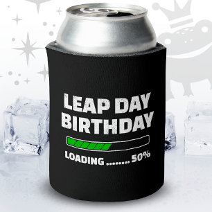 Feb 29th Leap Jaar Verjaardag 50% Loading Leap Day Blikjeskoeler
