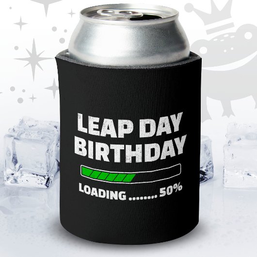 Feb 29th Leap Jaar Verjaardag 50% Loading Leap Day Blikjeskoeler