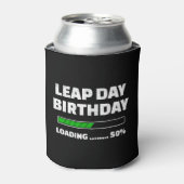 Feb 29th Leap Jaar Verjaardag 50% Loading Leap Day Blikjeskoeler (Blikje Voorkant)