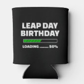 Feb 29th Leap Jaar Verjaardag 50% Loading Leap Day Blikjeskoeler (Achterkant)