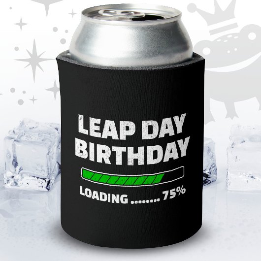 Feb 29th Leap Jaar Verjaardag 75% Loading Leap Day Blikjeskoeler