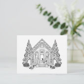 Feb-Huis Feestdagenkaart (Staand voorkant)