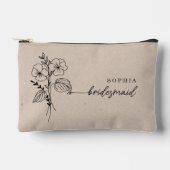 Februar Geboortemaand Bloem Gepersonaliseerd Bruid Etui (Voorkant)