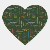 Februari, 10 Birthday Sticker (Voorkant)