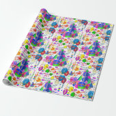 februari, 14 februari, Gift Wrapping Paper Cadeaupapier (Uitgerold)