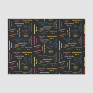 Februari, 15 de Weefselpapier van de Dag Tissuepapier