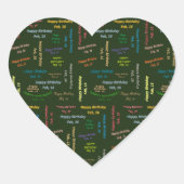 Februari, 16 Birthday Sticker (Voorkant)