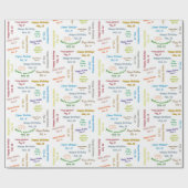 februari, 16 februari, Gift Wrapping Paper Cadeaupapier (Vlak)