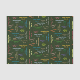 Februari, 16 Weefselpapier Tissuepapier