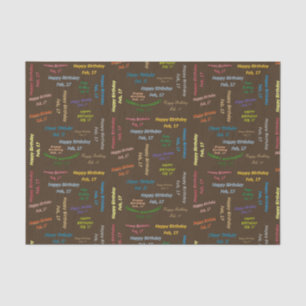 Februari, 17 het Weefselpapier van de Dag Tissuepapier