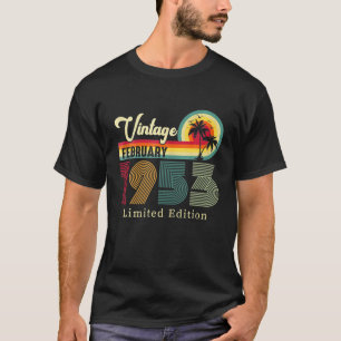 februari 1953 op 69e verjaardag van het strand t-shirt
