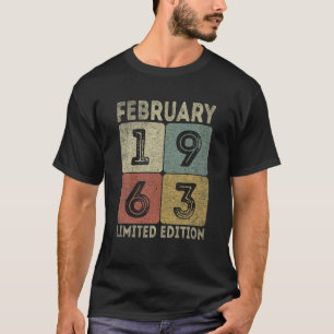Februari 1963 Beperkte Uitgave Retro 59th Bd T-shirt
