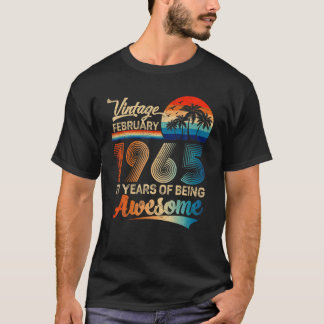  februari 1965 57e verjaardag Geweldige T-shirt