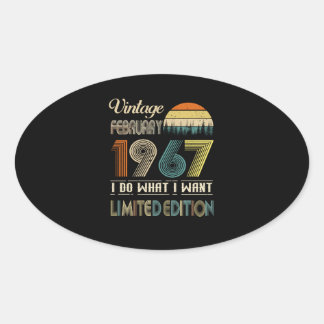 februari 1967 Ik doe wat ik wil beperkt Ovale Sticker