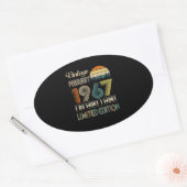 februari 1967 Ik doe wat ik wil beperkt Ovale Sticker (Envelop)