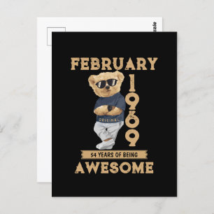 februari 1969 54 jaar Geweldige Briefkaart