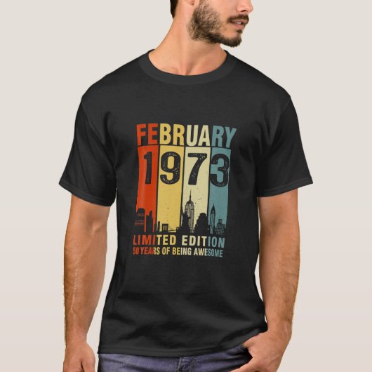 Februari 1973 beperkte uitgave 50 jaar van AW T-shirt (Voorkant)