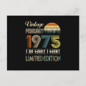  februari 1975 Wat ik wil Limited Edition Aankondigingskaart (Voorkant)