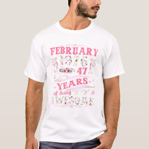 Februari 1976 47e T-shirt 47 jaar oud
