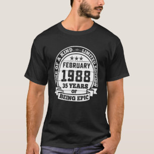 februari 1988 35e verjaardag 35 jaar EBP T-shirt