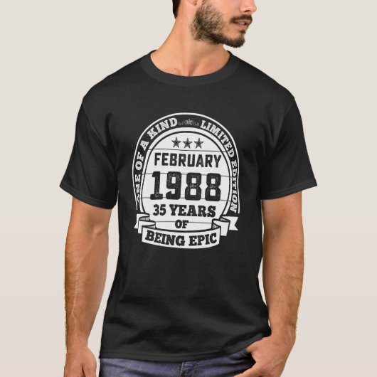 februari 1988 35e verjaardag 35 jaar EBP T-shirt (Voorkant)