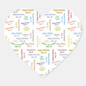 Februari, 19 Birthday Sticker (Voorkant)