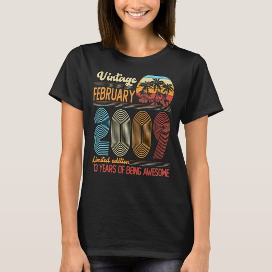 februari 2009 Verjaardag T-shirt (Voorkant)