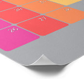 Februari 2023 planer kalenderkleurdagen poster (Hoek)