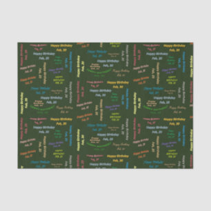 Februari, 20 Weefselpapier Tissuepapier