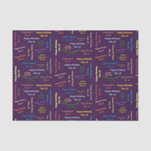 Februari, 22 het Weefseldocument van de Dag Tissuepapier