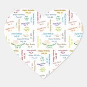 Februari, 22 Verjaardag Sticker (Voorkant)