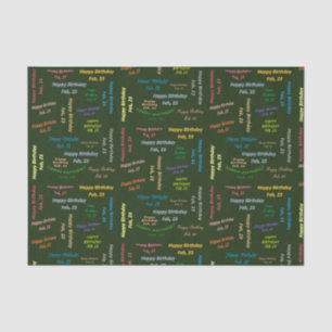 Februari, 23 Weefselpapier Tissuepapier