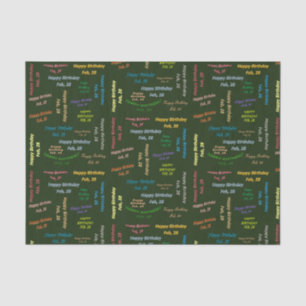 Februari, 28 het Weefseldocument van de Dag van de Tissuepapier