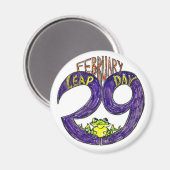 FEBRUARI 29 LEAP DAG MAGNEET (Voorkant / Achterkant)