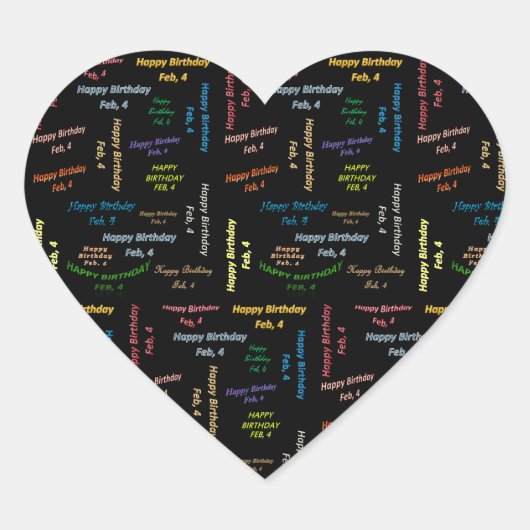 Februari, 4 Sticker (Voorkant)