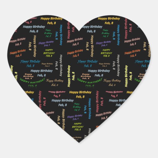 Februari, 8 Dag Sticker (Voorkant)