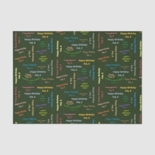 Februari, 8 het Weefselpapier van de Dag Tissuepapier