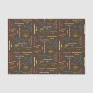 Februari, 9 het Weefselpapier van de Dag Tissuepapier